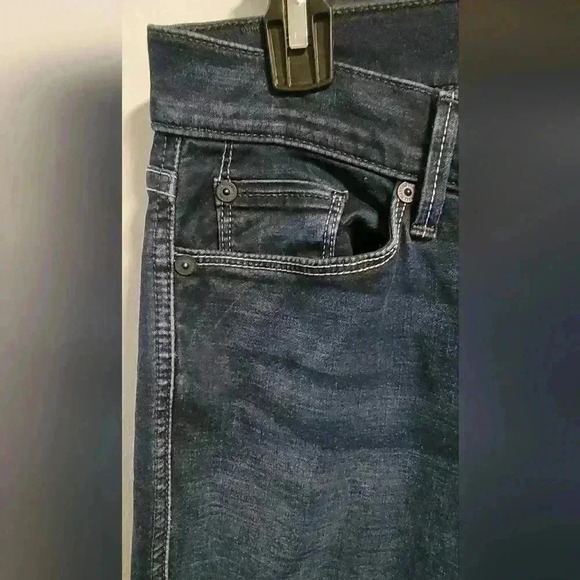 7 For All Mankind Kaylie Low Rise Flare Flared Dark Wash Blue Jeans Size 29 - Picture 3 of 14